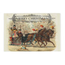 Search for vintage christmas placemats Sleigh