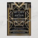 Search for great gatsby invitations Gold
