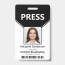 Search for press badges Identification