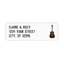 Search for music return address labels Guitar