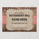 Search for retirement bbq invitations Rustic