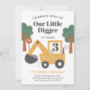Search for construction 3rd birthday invitations Trucks