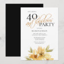 Search for 40 and fabulous invitations Green