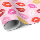 Search for lips wrapping paper Red