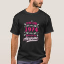 Search for born in 1974 mens tshirts Awesome