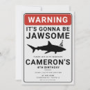 Search for shark party invitations For kids