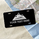 Search for adventure license plates Mountains