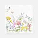Search for wildflower napkins Botanical
