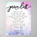 Search for nail salon price list posters Glitter drips