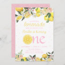 Search for pink lemonade birthday invitations Citrus