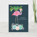 Search for palm tree birthday cards whimsical