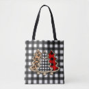 Search for flannel tote bags Black and white