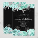 Search for black silver sweet 16 invitations Classy