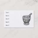 Search for herb business cards pestle
