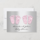 Search for pink gray baby shower invitations For kids