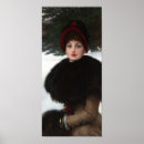 Search for vintage winter scene posters Woman