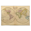 Search for world map placemats Hand