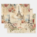 Search for eiffel tower wrapping paper French country