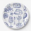 Search for mediterranean paper plates Blue