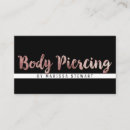 Search for body piercing business cards Black