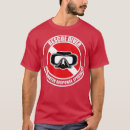 Search for rescue diver tshirts Deep sea diver