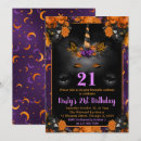 Search for floral 21st birthday invitations Purple