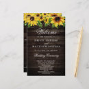 Search for sunflower wedding programs Budget