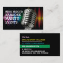 Search for microphone business cards Karaoke