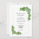 Search for ivy wedding invitations Watercolor