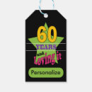Search for 60th birthday gift tags Typography