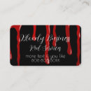 Search for horror business cards Black