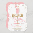 Search for brunch bridal shower invitations Pink and gold