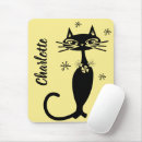 Search for black cat mousepads Mid century