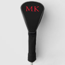 Search for red golf head covers Initials