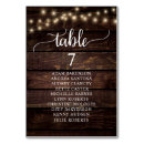 Search for wood table cards Guest names