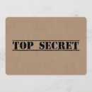 Search for top secret invitations Funny