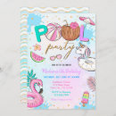 Search for unicorn pool party invitations Girl