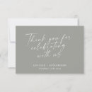 Search for celebrating with us wedding thank you cards Minimalist