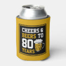Search for 80th birthday can coolers Cheers and beers
