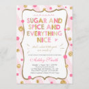 Search for sugar and spice baby shower invitations Everything nice