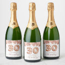 Search for 30th birthday wine labels Blush pink
