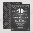 Search for men dinner birthday invitations Black and white