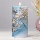 Search for blue marble candles pillar