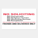 Search for no soliciting door signs Warning