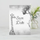 Search for safari save the dates Giraffe