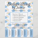 Search for babysitting flyers Business