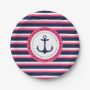 Search for navy blue and orange plates For her