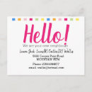 Search for new neighbors cards stamps House warming