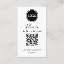 Search for refer a friend business cards Qr code