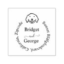 Search for circular address rubber stamps Curved